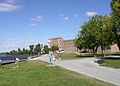 Fort Chambly, located on the Richelieu river, is a fort which is well preserved and provides a great place to picnic and things.