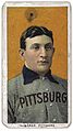 Image 3 T206 Honus Wagner Image credit: American Tobacco Company The T206 Honus Wagner is a rare baseball card depicting Honus Wagner (February 24, 1874 – December 6, 1955), a dead-ball era shortstop considered one of the best players of all time. The card was designed and issued by the American Tobacco Company from 1909 to 1911. Only 50 to 200 cards were ever distributed to the public, and as a result of the card's rarity and popularity, prices have soared. In 2007, a collector paid $2.8 million for one, making it the most valuable baseball card in history. This specimen belongs to the National Baseball Hall of Fame and Museum in Cooperstown, New York. More selected portraits