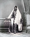 An image of a Muslim girl in Karachi in the 1870s.