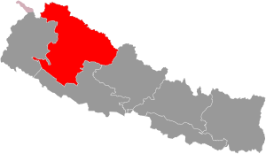 Location of Karnali Pradesh