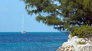 Sailing off South Caicos