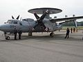 An E-2C Hawkeye (015) of 111 Sqn on display at Paya Lebar Air Base, 2006