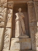 Statue of Sophia, personification of wisdom in the Library of Celsus