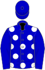 Blue, white spots on body