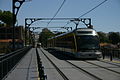 Tram crossing Dom Luís I Bridge