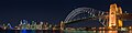 Sydney Harbour Bridge as viewed from Kirribilli on the North Shore.