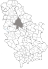 Location within Serbia