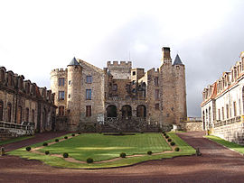 The chateau of Chazeron in Loubeyrat