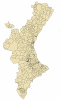 Mapa municipal de la Comunidad Valenciana