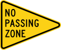 No passing zone