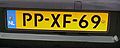 Dutch car number plate