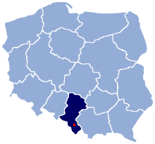 POL Istebna map.svg