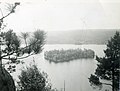 Whitefish Lake, Island, looking towards Rock Lake area cabins