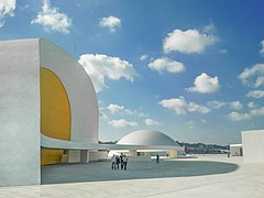 Centro Niemeyer en Avilés, Asturias, única obra en España de Oscar Niemeyer, 2011