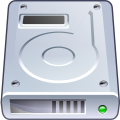 HDDs are commonly symbolized with a drive icon