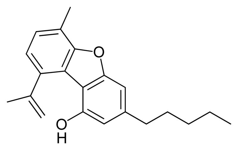 Archivo:Dehydrocannabifuran.png