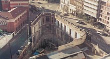 Mantenimiento de la fachada de la antigua casona.