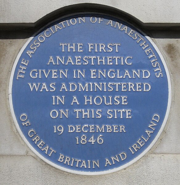 File:First Anaesthetic plaque.jpg