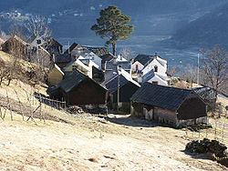 View of the farm area, Havretunet