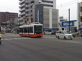 A train near Honmachi 5-chōme Station