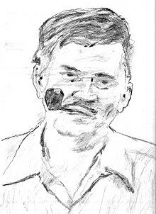 Pencil sketch of Jack Ritchie.