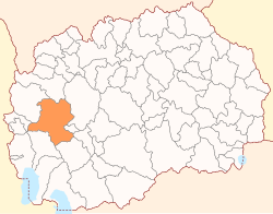 Location of Municipality of Kičevo