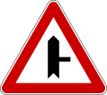 А27 Secondary road junction on the right