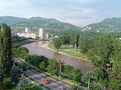 Boulevard and river Bosna