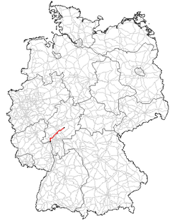 Route of Bundesstraße 455