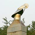 Wind directional cowl found on many homes along the windy Oregon coast, USA.