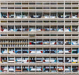 Facade of Unité d'Habitation of Berlin, by Matthias Süßen