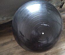 black yoga ball