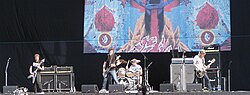 Mastodon performing live at the Heineken Jammin' Festival in 2007