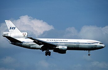 The DC-10 was used on long-haul routes during the 1970s and 1980s