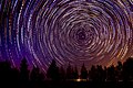 Startrail in Fayyoum, Egypt.