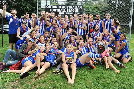 2015 AFL Ontario Men's and Women's Division 1 Premiers