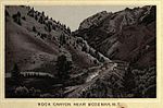 Frank Jay Haynes image of NPR tracks entering Bozeman Pass, 1884