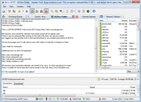 Скриншот программы DC++