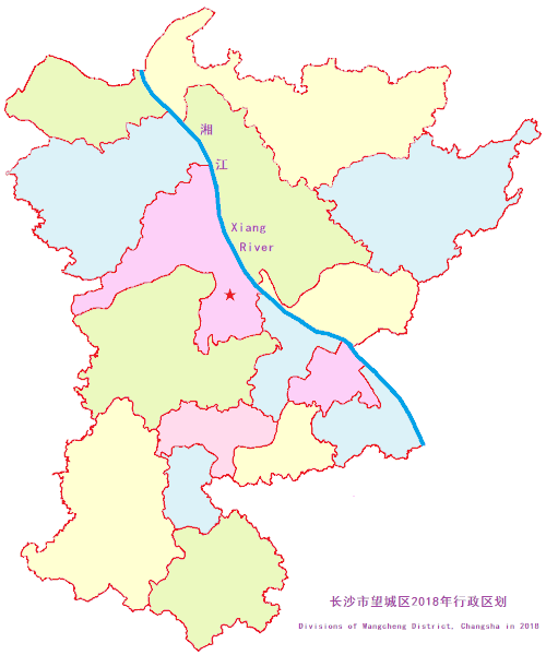 File:Divisions of Wangcheng county.gif