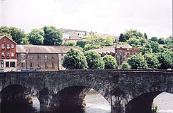 The bridge at Enniscorthy (Vinegar Hill visible in background)