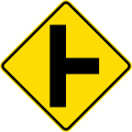 Side road on the right (diamond)