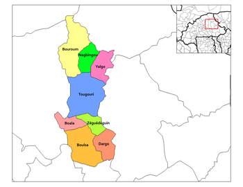 Tougouri Department location in the province