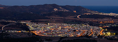 Panorámica nocturna de San Pedro de Ribas