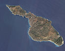 Satellite photo of Santa Catalina Island