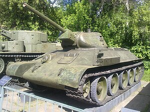 Т-34 1941 года выпуска с литой башней в Центральном музее Вооружённых Сил