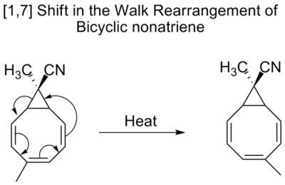 walk rearrangement of bicycle nonatriene