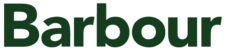 The Barbour brand word mark in dark green, sans-serif letters.