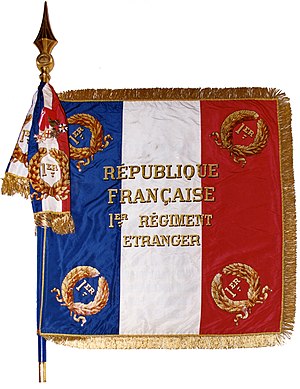 Regimental Colors of the 1st Foreign Regiment, 1e R.E