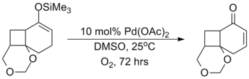 Catalytic Saegusa–Ito oxidation utilizing oxygen as a co-oxidant