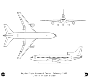 Трехпроекционный вид Lockheed L-1011.